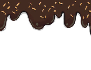 melt chocolate with nut.