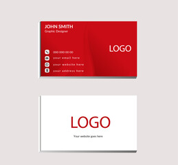 Naklejka na ściany i meble business card template with modern and creative design.