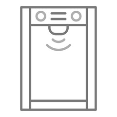 Body scanner Greyscale Line Icon