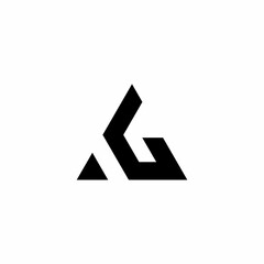LETTER A & G GEOMETRIC LOGO