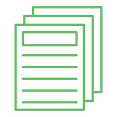 Document Multicolor Line Icon