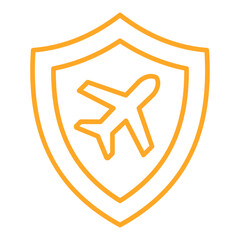 Shield Multicolor Line Icon