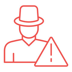 Outsider Multicolor Line Icon