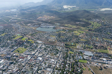  Worcester  downtown aerial, South Africa