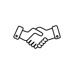 Trust icon vector. deal illustration sign. friendship symbol or logo.