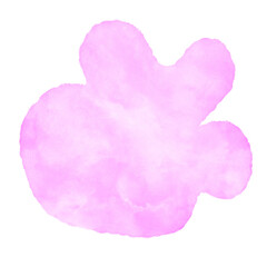 Pink Watercolour Abstract Shapes