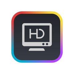 HDTV - Pictogram (icon) 