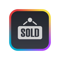 Sold Sign - Pictogram (icon) 