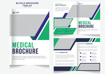 Creative medical treatment healthcare Business bifold brochure medical Company Profile 