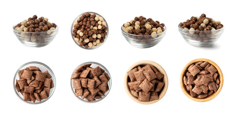 Chocolate Vanilla Breakfast Cereal Balls Mix or Breakfast Spheres