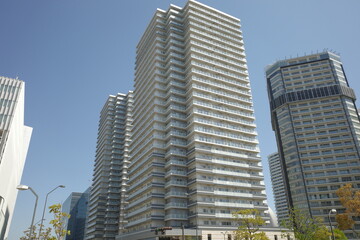 Fototapeta na wymiar skyscrapers in downtown city