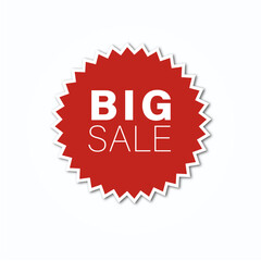 red sale label