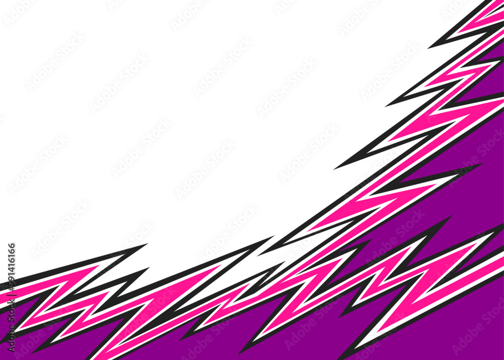 Poster abstract background with jagged zigzag pattern and with some copy space area