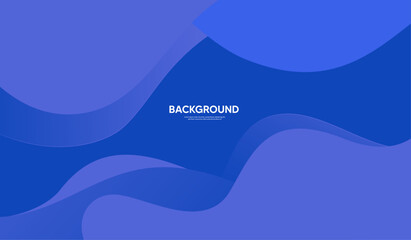 Abstract blue background with waves, Banner