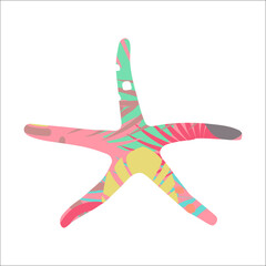 Obraz premium Boho Summer vacation and watersport on the beach. Card with modern summer design template. Minimal label design for banner, poster, flyer. Vector illustration