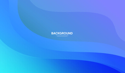 Abstract blue background with waves, Banner