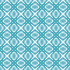 Chevron stripes design. Turquoise symmetrical