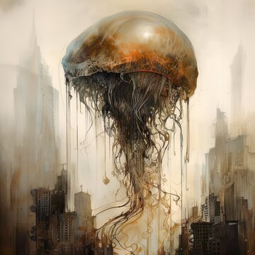 Celestial Machina Medusae: A Fusion of Surreal Artistry and Mechanical Wonders