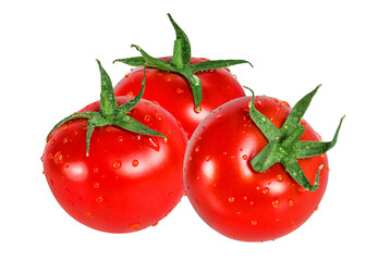 Tomato isolated on white background with clipping path