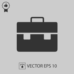 Business briefcase vector icon eps 10.