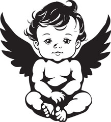 Fototapeta premium Angel cupid Vector Illustration, SVG 