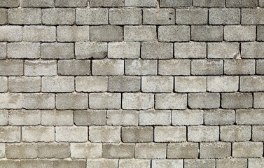 Old grunge cinder block wall. Full frame. Background and texture.