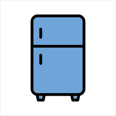 refrigerator icon, fridge vector symbol template, vector illustration on white background