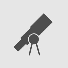 Telescope vector icon.