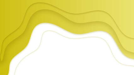 Set of wave abstract papercut style colorful design background