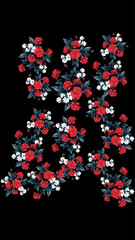abstract floral motifs for clothing models and game jerseys