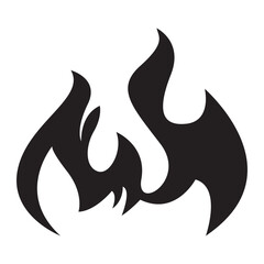Obraz na płótnie Canvas Fire flame Y2K tattoo of a horse