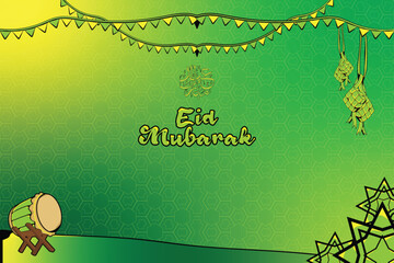 happy eid al fitr background  
