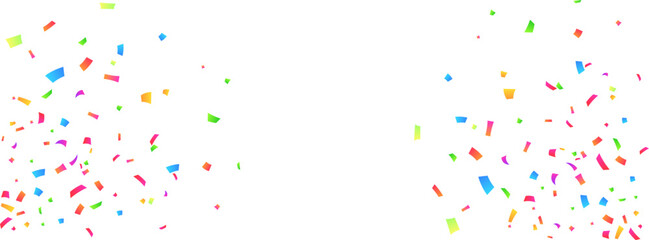 Vector confetti png. Multi-colored tinsel, an explosion of confetti on a transparent background. Multicolored confetti png. holiday, birthday.