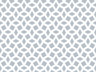 Abstract geometric pattern. A seamless vector background. White and gray ornament. Graphic modern pattern. Simple lattice graphic design.