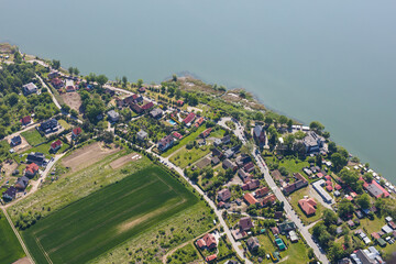 Aerial view of the  village