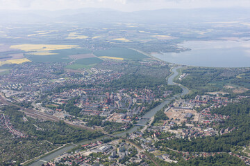 aerial view of the Nysa city
