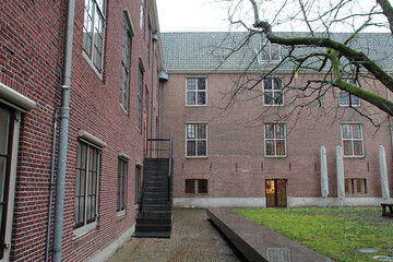 old brick hall (amstelhof) in amsterdam (the netherlands) 