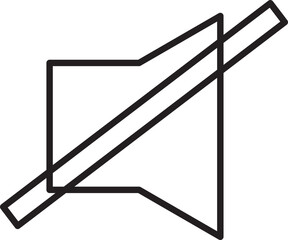 Fototapeta premium Sound icon mute