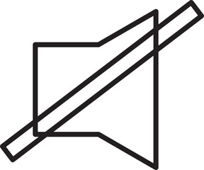 Sound icon mute