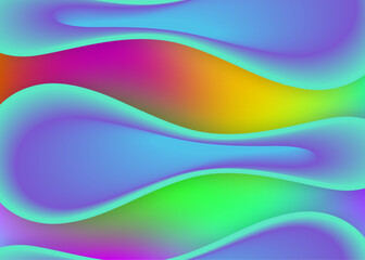 Fluid background with liquid dynamic elements and shapes.