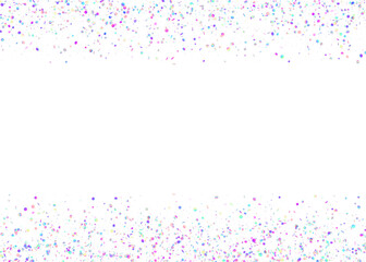 Rainbow Confetti. Disco Christmas Illustration. Flying Foil. Laser Banner. Carnival Glitter. Purple Shiny Tinsel. Holographic Background. Luxury Art. Pink Rainbow Confetti