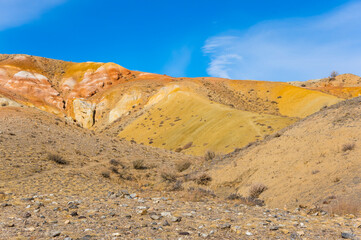 Fototapeta na wymiar Landscape of Kizil Chin, a place called “Mars” in Altay mountains