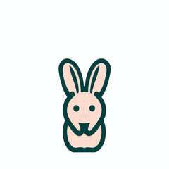 easter bunny isolated on white