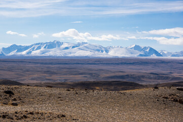 Landscape of Kizil Chin, a place called “Mars” in Altay mountains