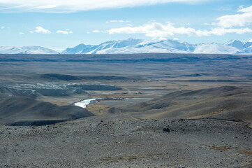 View of Altay mountains in the autumn