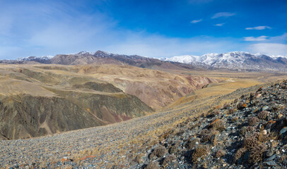 Landscape of Kizil Chin, a place called “Mars” in Altay mountains