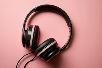 headphones on white background