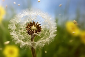 dandelion in the wind made with generative ai