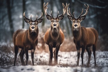 deer in the woods made with generative ai