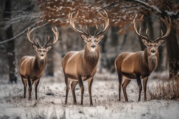 deer in the wild made with generative ai